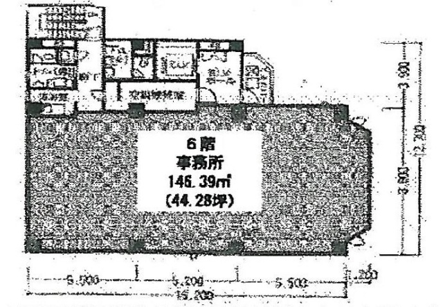 高輪明光ビル6F 間取り図