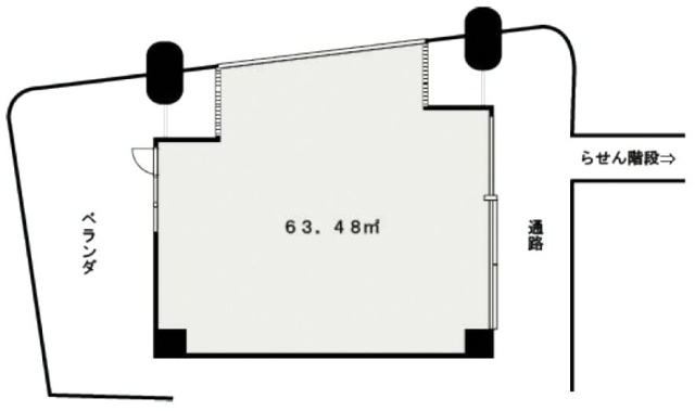 サンタワーズA棟2F 間取り図