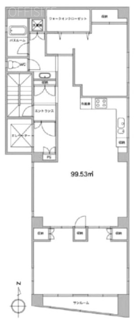 SEISHINDO2(誠心堂)ビル3F 間取り図