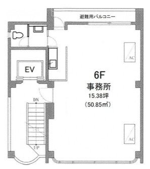 日本橋YTビル6F 間取り図