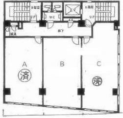 愛宕小西ビル5F 間取り図