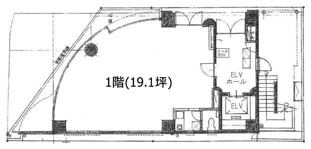 イクソン日本橋1F 間取り図