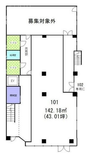 中町三紫ビル101 間取り図