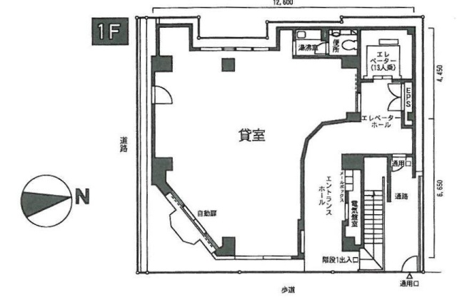 松孝商事ビル1F 間取り図