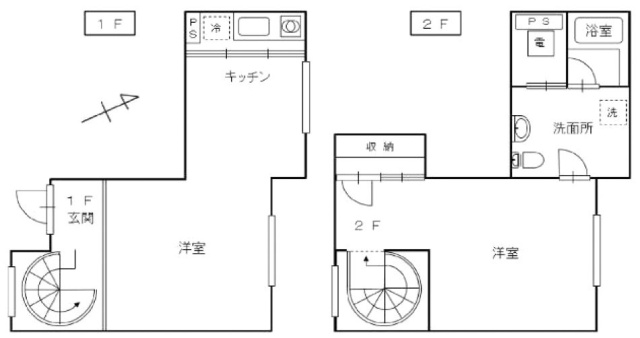 ROJI赤坂B 間取り図