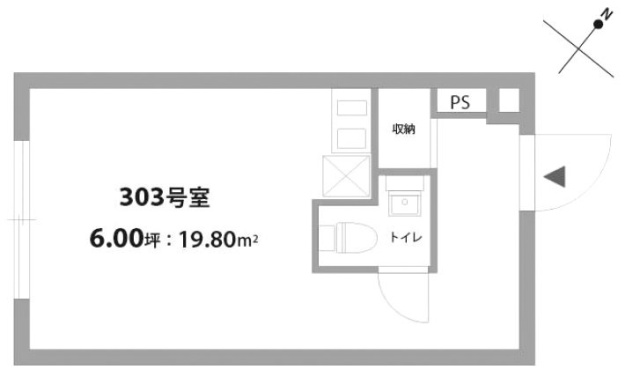 メゾンドラーク303 間取り図