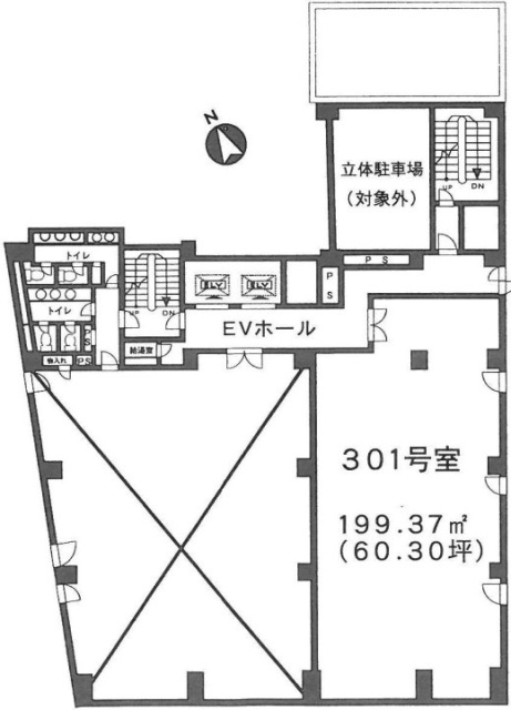 日本橋浜町パークビル301 間取り図