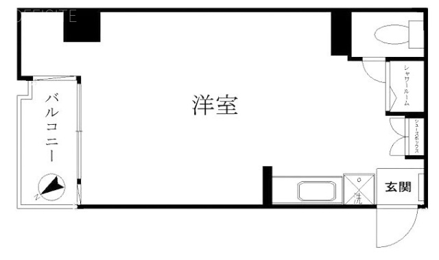 ヴェラハイツ新宿御苑705 間取り図