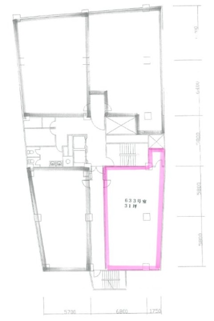 新大宗ビル3号館633 間取り図