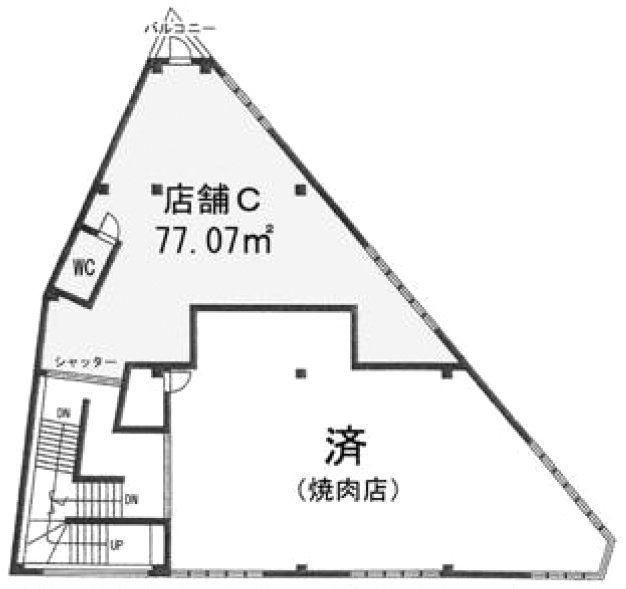 新井ビルC 間取り図