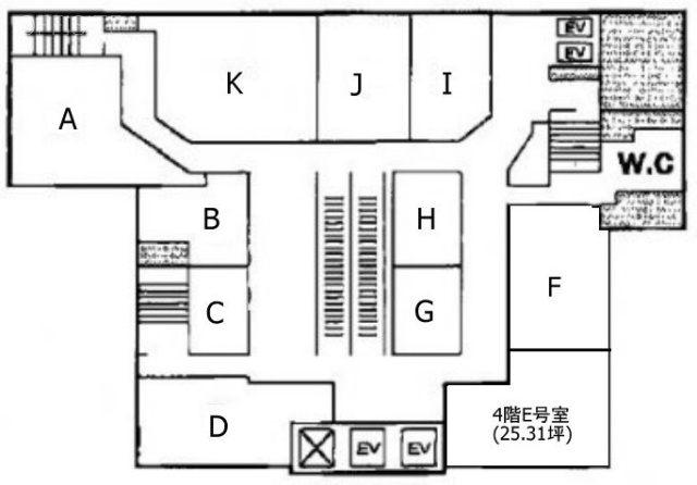 銀座コア(ギンザコア)ビルE 間取り図