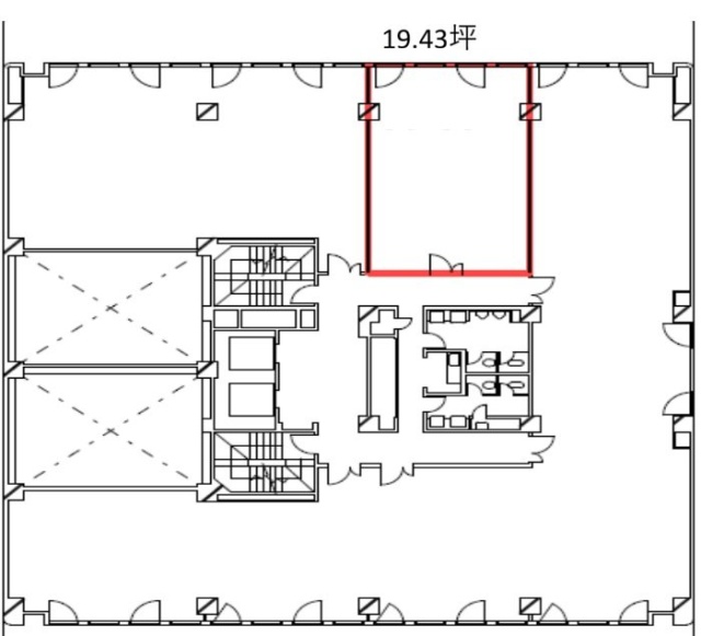 大樹生命横浜桜木町(旧 三井生命横浜桜木町ビル)ビル7F 間取り図