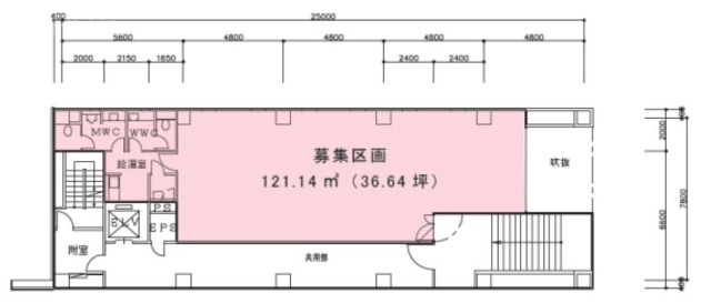 東急渋谷一丁目ビル2F 間取り図