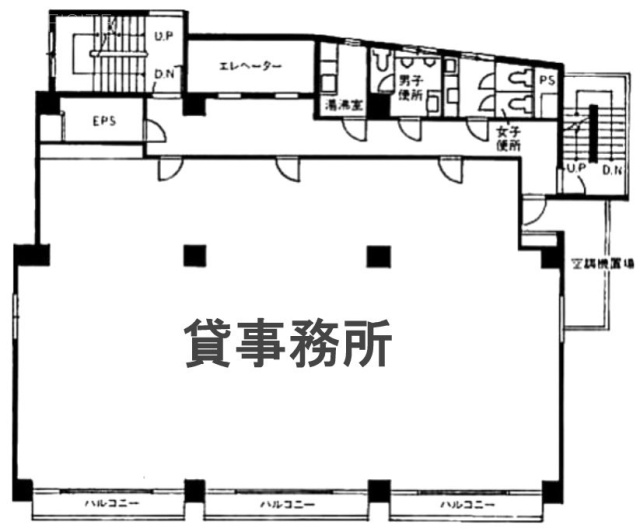 渋谷TKビル6F 間取り図