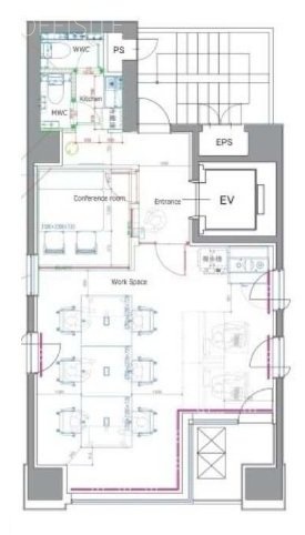 Biz Feel 浜松町(旧 浜松町パークビル)2F 間取り図