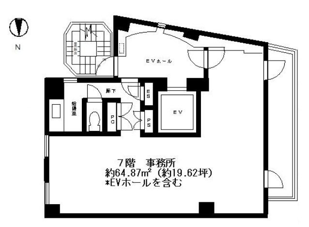 半蔵門KDビル7F 間取り図