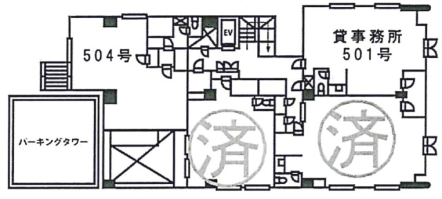 OAK(オーク)ビル501 間取り図