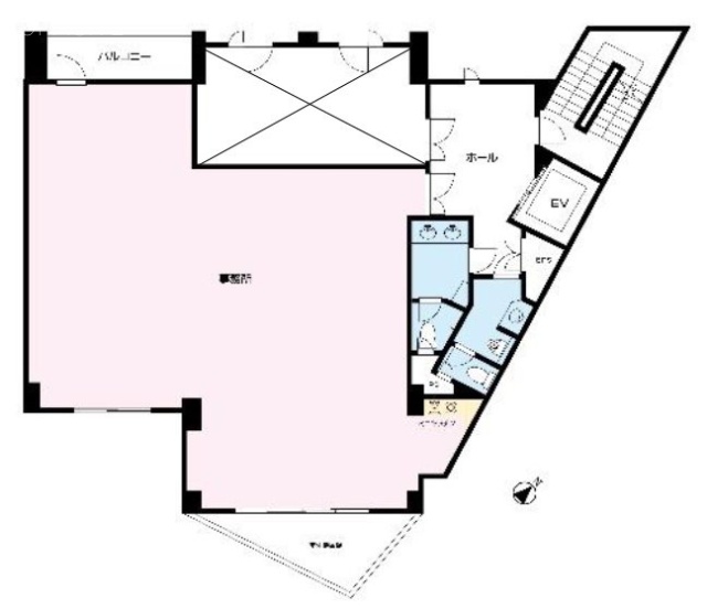 市ヶ谷グラスゲート2F 間取り図