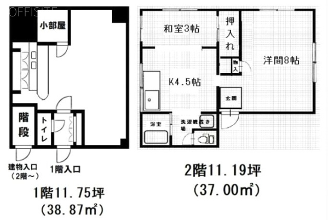 大りんビル1F～2F 間取り図