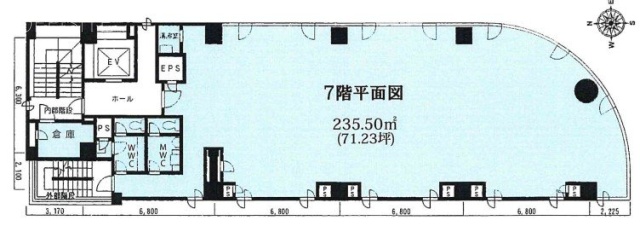 HAKUWAビル7F 間取り図