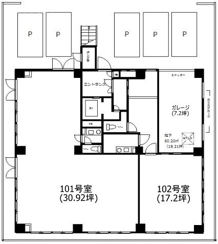 大林ビル1F 間取り図