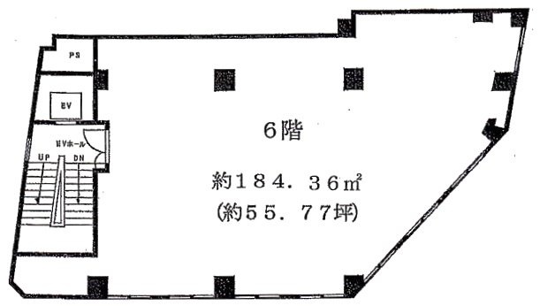 西池第2ビル6F 間取り図