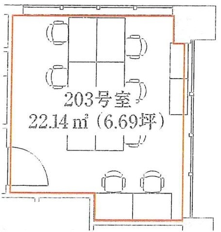 BIZ SMART 青山203 間取り図
