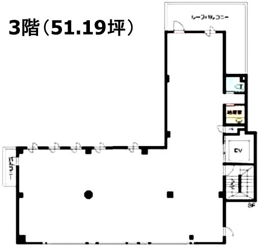 センチュリオン六本木タワー3F 間取り図