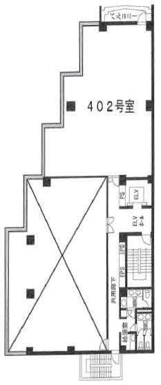 山水ビル402 間取り図