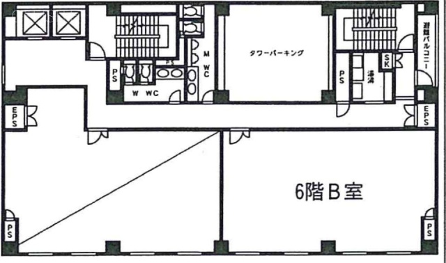 ビッグヴァン尾上町ビルB 間取り図