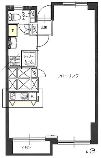 代官山エーデルハイム504 間取り図