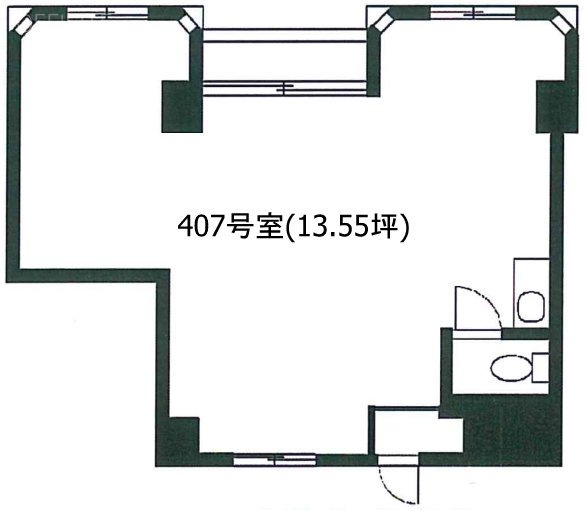 原宿リビン407 間取り図