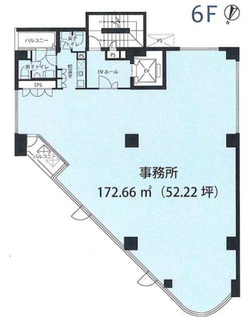 新神楽坂ビル6F 間取り図