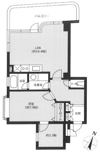 VORT白金台ANNEX201 間取り図