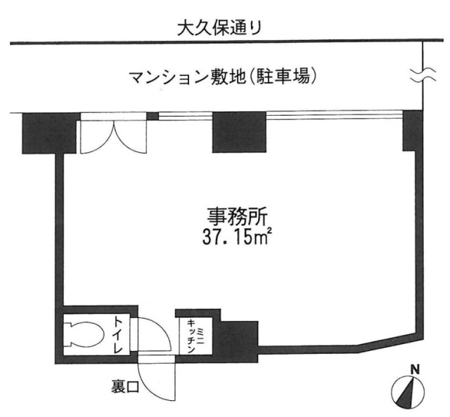 東建ニューハイツ市ヶ谷1F 間取り図