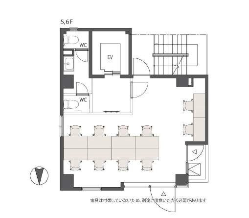 THE BASE 秋葉原ビル5F 間取り図