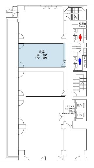 SD13ビル(旧 日総第13ビル)8F 間取り図