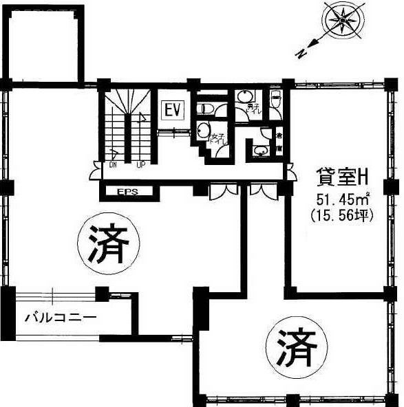 日鴻ビルH 間取り図