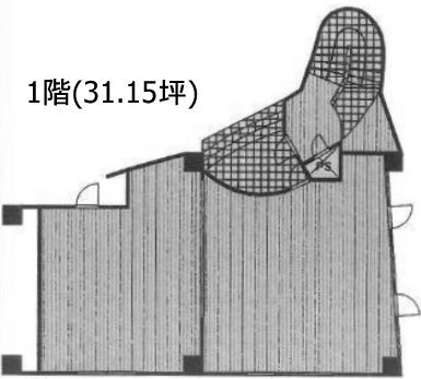 モンシャトー西尾久ビル1F 間取り図