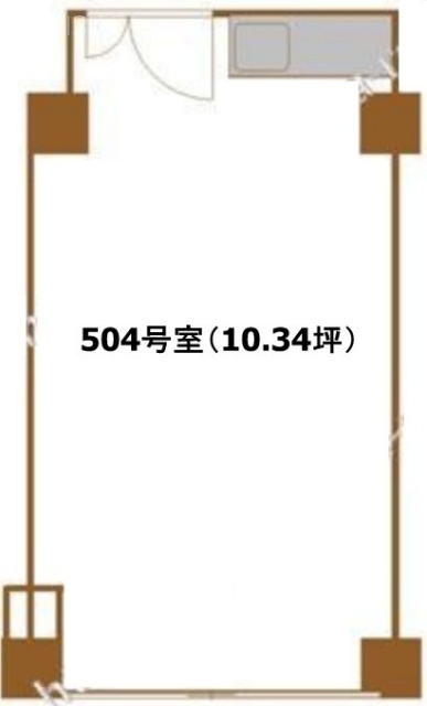 四谷弁護士ビル504 間取り図