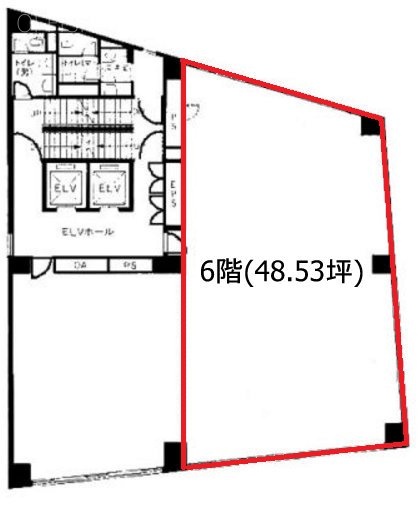 新中央ビル6F 間取り図