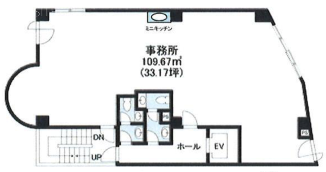 中目黒エフワンビル1F 間取り図