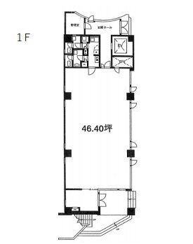 ハマダパークビル1F 間取り図