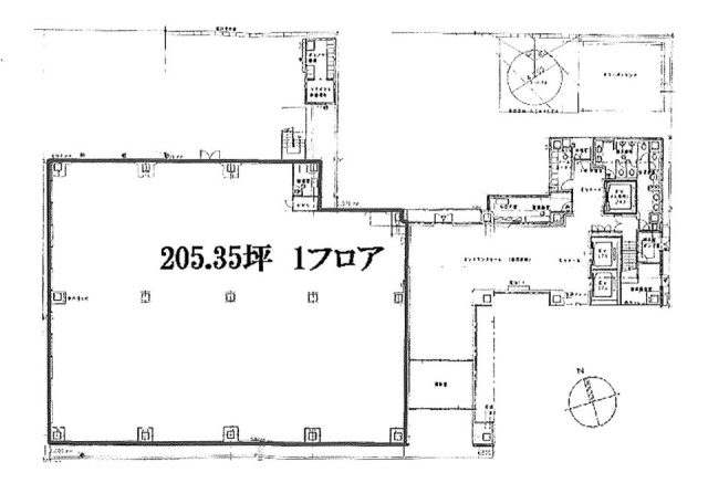 ヒューリック築地イーストビル1F 間取り図