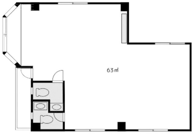 AMNY坂上ビル2F 間取り図