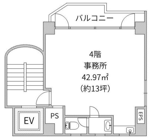 木村(青山グリーンプラザ)ビル4F 間取り図