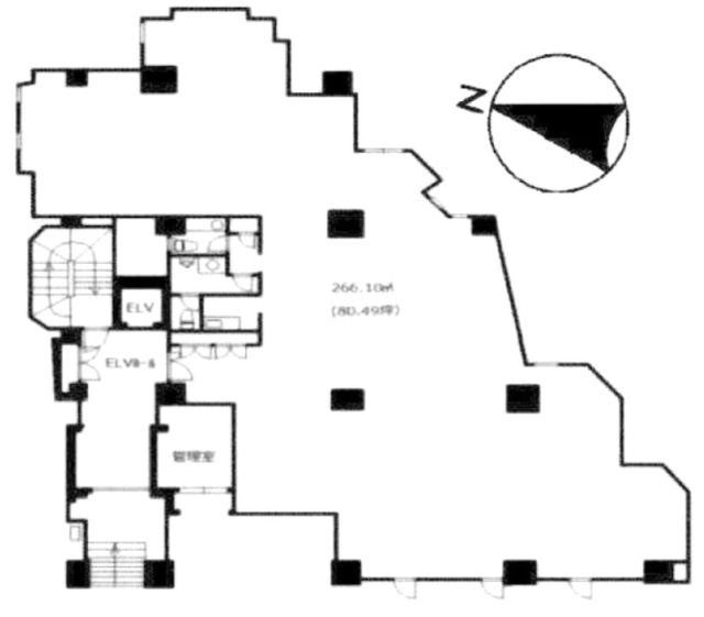 元赤坂イースト1F 間取り図