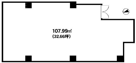 グレイスコート上野松が谷ビル101 間取り図