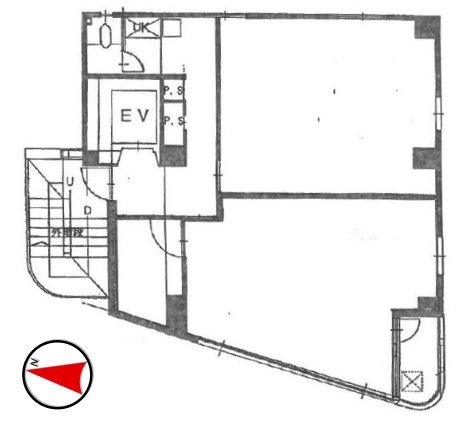 駅サイドビル6F 間取り図