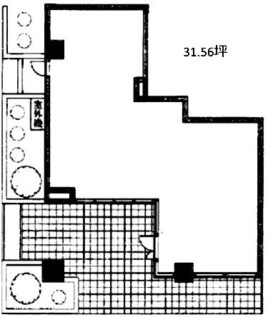 ライオンズプラザ桜新町1F 間取り図